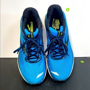 BROOKS ADRENALINE GTS 20 BLUE BLACK MENS 10.5 MED.